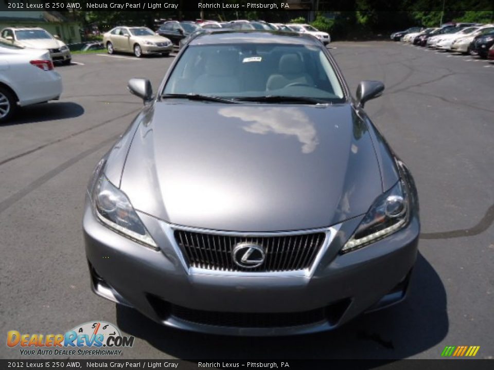 2012 Lexus IS 250 AWD Nebula Gray Pearl / Light Gray Photo #7
