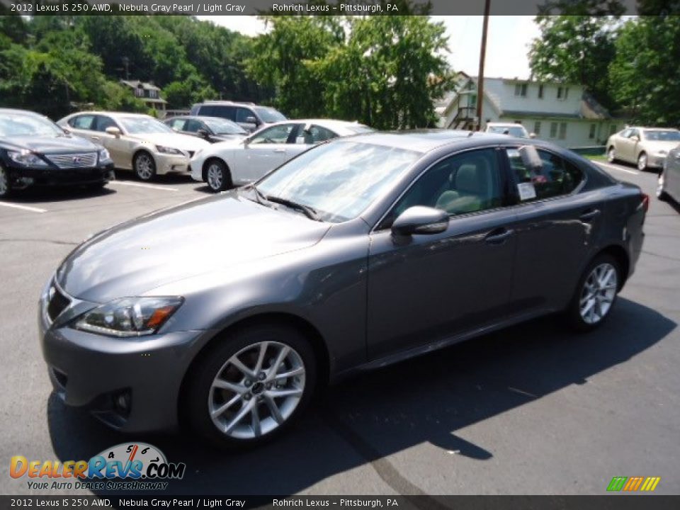 2012 Lexus IS 250 AWD Nebula Gray Pearl / Light Gray Photo #8