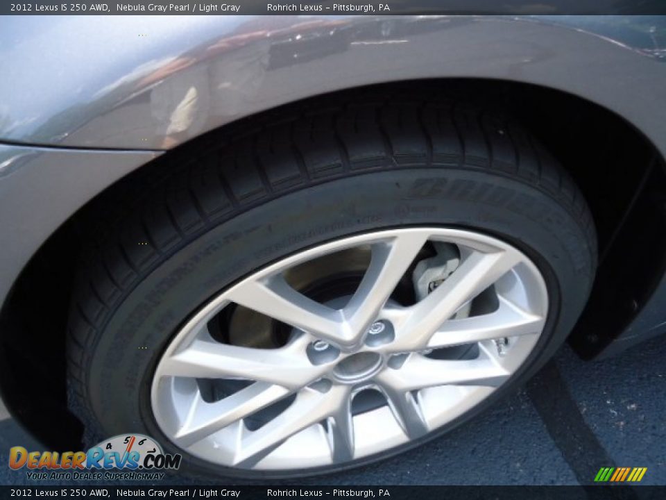2012 Lexus IS 250 AWD Nebula Gray Pearl / Light Gray Photo #9