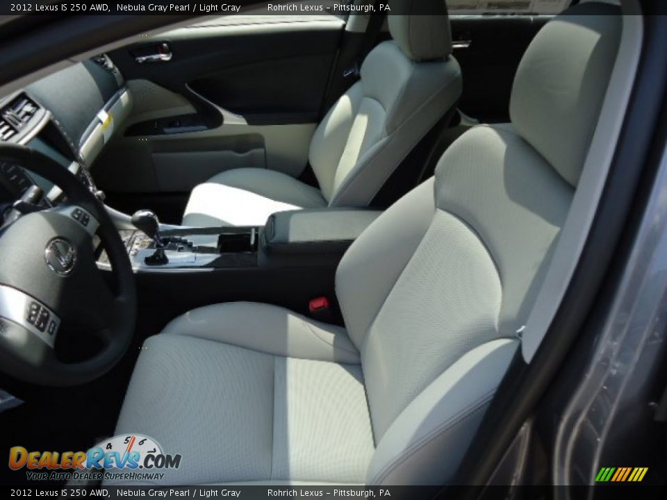 2012 Lexus IS 250 AWD Nebula Gray Pearl / Light Gray Photo #10