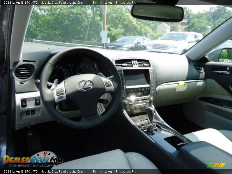 2012 Lexus IS 250 AWD Nebula Gray Pearl / Light Gray Photo #12