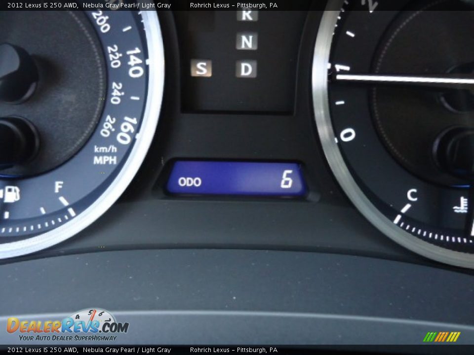 2012 Lexus IS 250 AWD Nebula Gray Pearl / Light Gray Photo #20