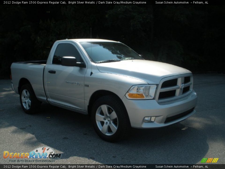 2012 Dodge Ram 1500 Express Regular Cab Bright Silver Metallic / Dark Slate Gray/Medium Graystone Photo #1