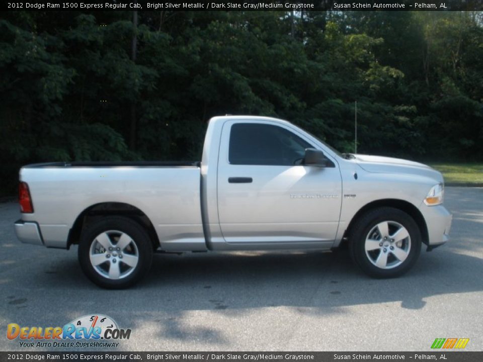 2012 Dodge Ram 1500 Express Regular Cab Bright Silver Metallic / Dark Slate Gray/Medium Graystone Photo #2