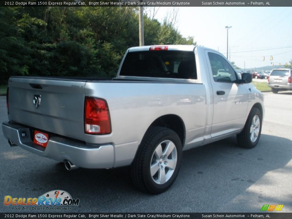 2012 Dodge Ram 1500 Express Regular Cab Bright Silver Metallic / Dark Slate Gray/Medium Graystone Photo #7