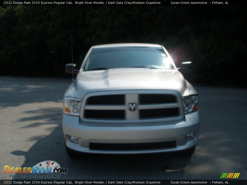 2012 Dodge Ram 1500 Express Regular Cab Bright Silver Metallic / Dark Slate Gray/Medium Graystone Photo #12