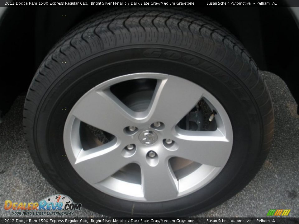 2012 Dodge Ram 1500 Express Regular Cab Bright Silver Metallic / Dark Slate Gray/Medium Graystone Photo #14