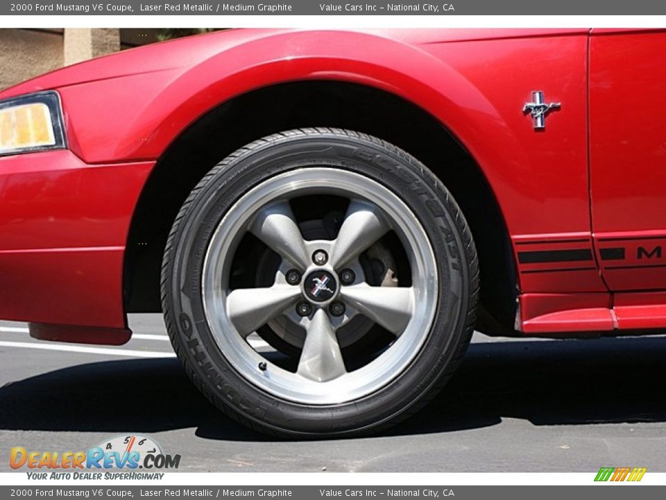 2000 Ford Mustang V6 Coupe Wheel Photo #10