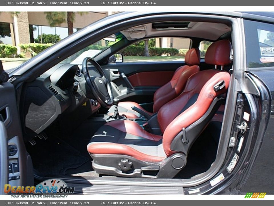 Black Red Interior 2007 Hyundai Tiburon Se Photo 17