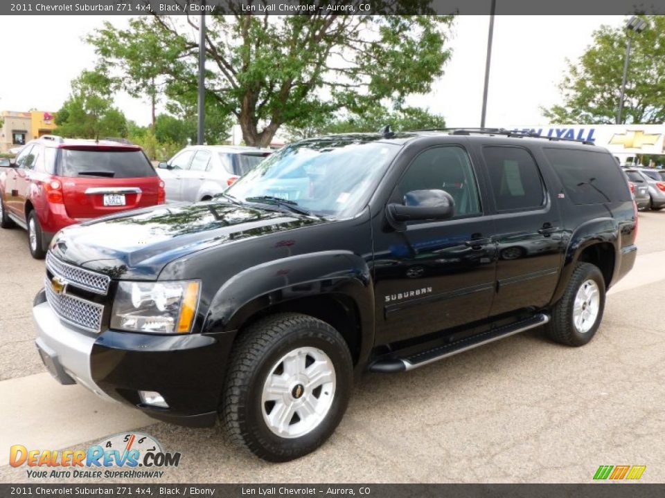 2011 Chevrolet Suburban Z71 4x4 Black / Ebony Photo #1