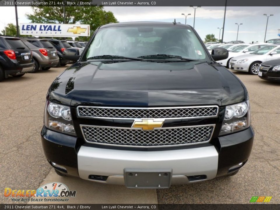 2011 Chevrolet Suburban Z71 4x4 Black / Ebony Photo #3