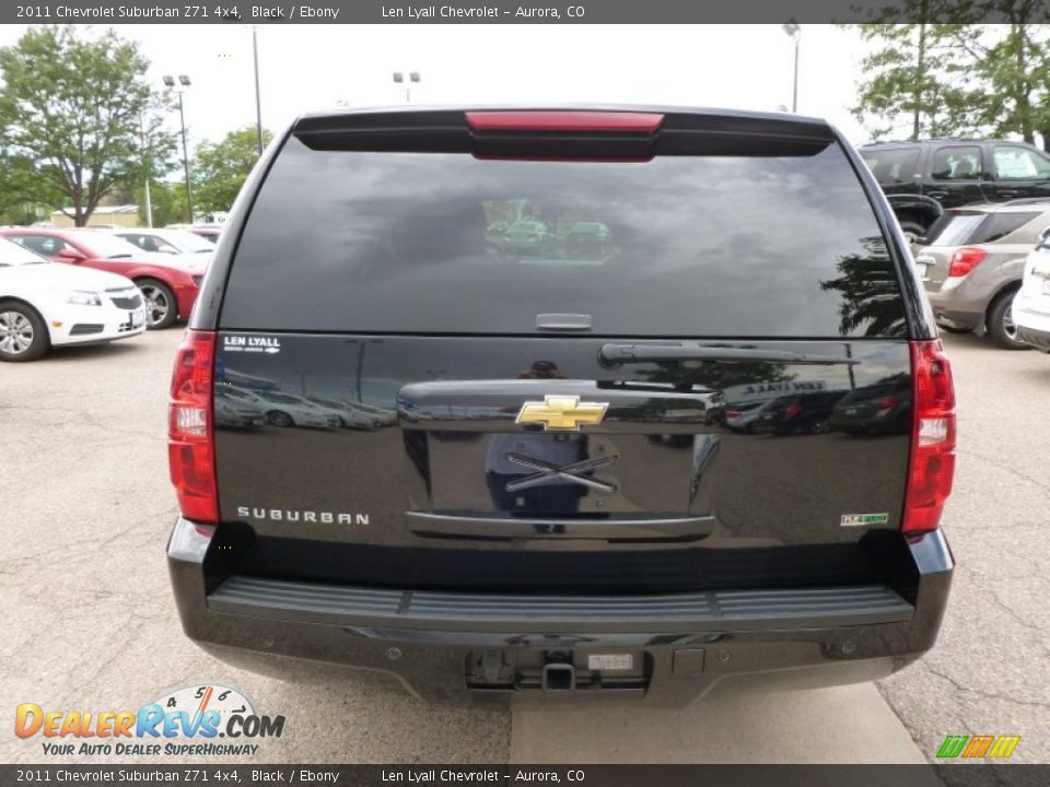 2011 Chevrolet Suburban Z71 4x4 Black / Ebony Photo #5