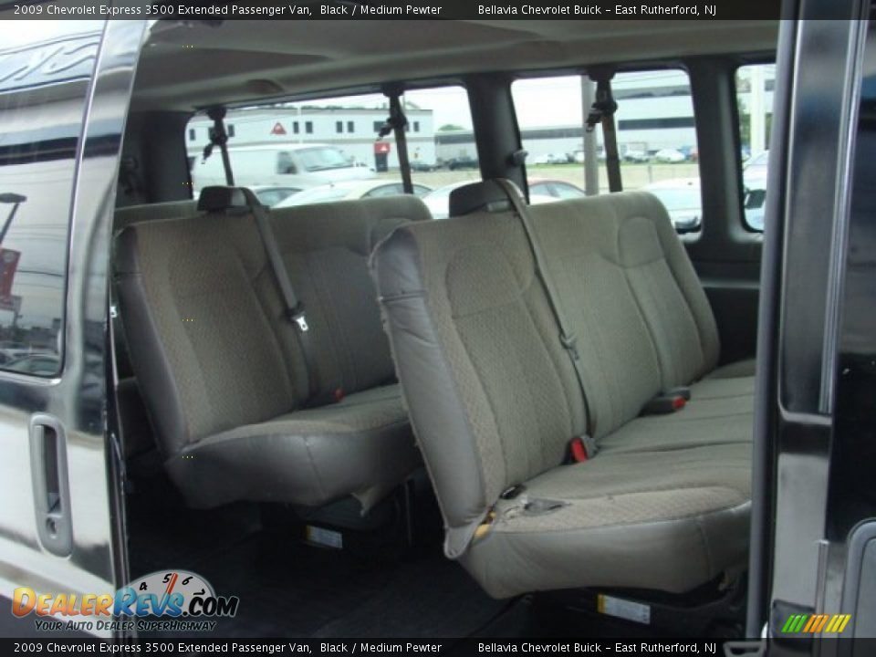 2009 Chevrolet Express 3500 Extended Passenger Van Black / Medium Pewter Photo #12