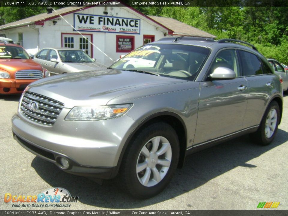 2004 Infiniti FX 35 AWD Diamond Graphite Gray Metallic / Willow Photo #1