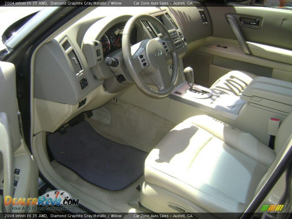 2004 Infiniti FX 35 AWD Diamond Graphite Gray Metallic / Willow Photo #3