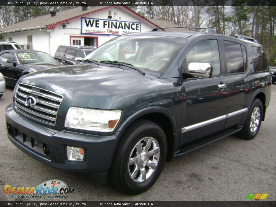 2004 Infiniti QX 56 Jade Green Metallic / Willow Photo #1