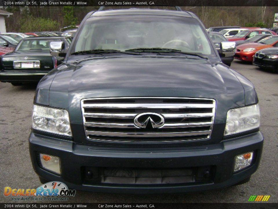 2004 Infiniti QX 56 Jade Green Metallic / Willow Photo #2