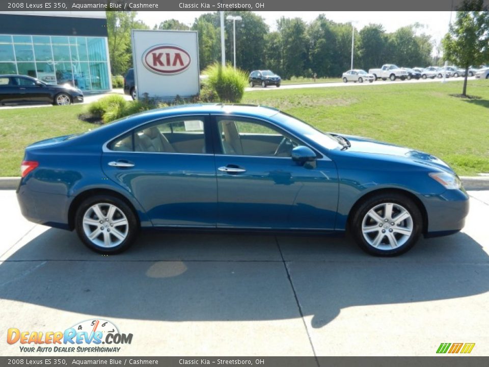 2008 Lexus ES 350 Aquamarine Blue / Cashmere Photo #2