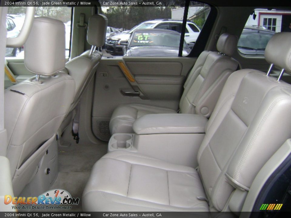 2004 Infiniti QX 56 Jade Green Metallic / Willow Photo #4