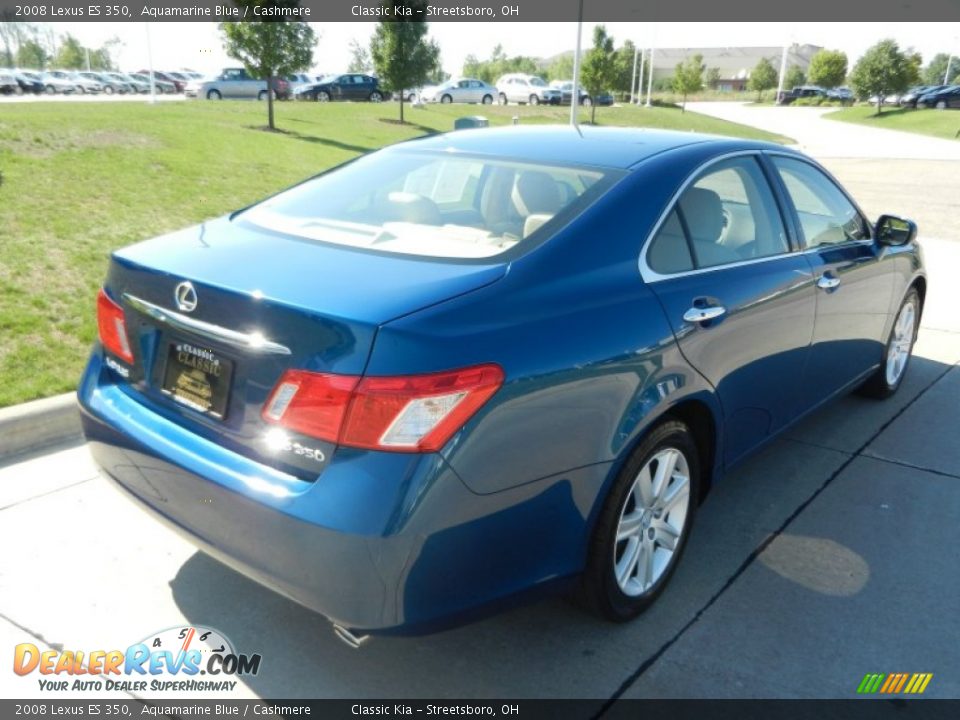 2008 Lexus ES 350 Aquamarine Blue / Cashmere Photo #3