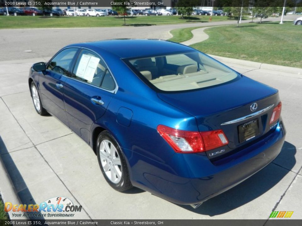 2008 Lexus ES 350 Aquamarine Blue / Cashmere Photo #5