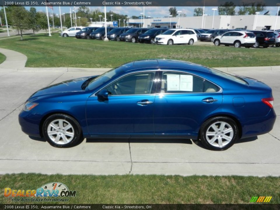 2008 Lexus ES 350 Aquamarine Blue / Cashmere Photo #6