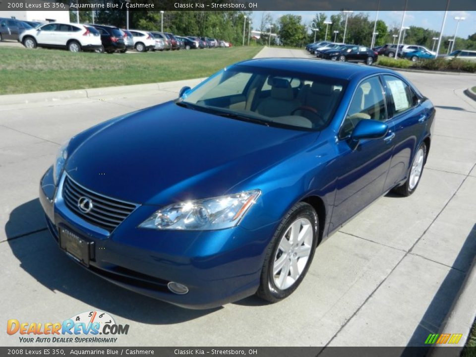 2008 Lexus ES 350 Aquamarine Blue / Cashmere Photo #7