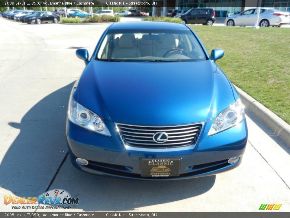 2008 Lexus ES 350 Aquamarine Blue / Cashmere Photo #8