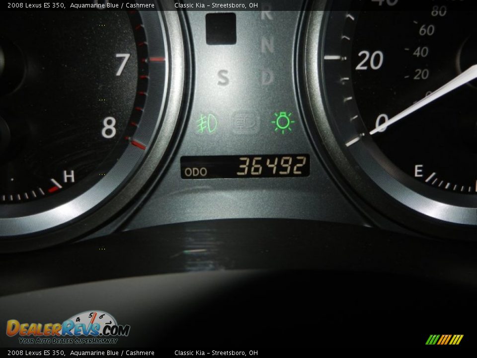 2008 Lexus ES 350 Aquamarine Blue / Cashmere Photo #11