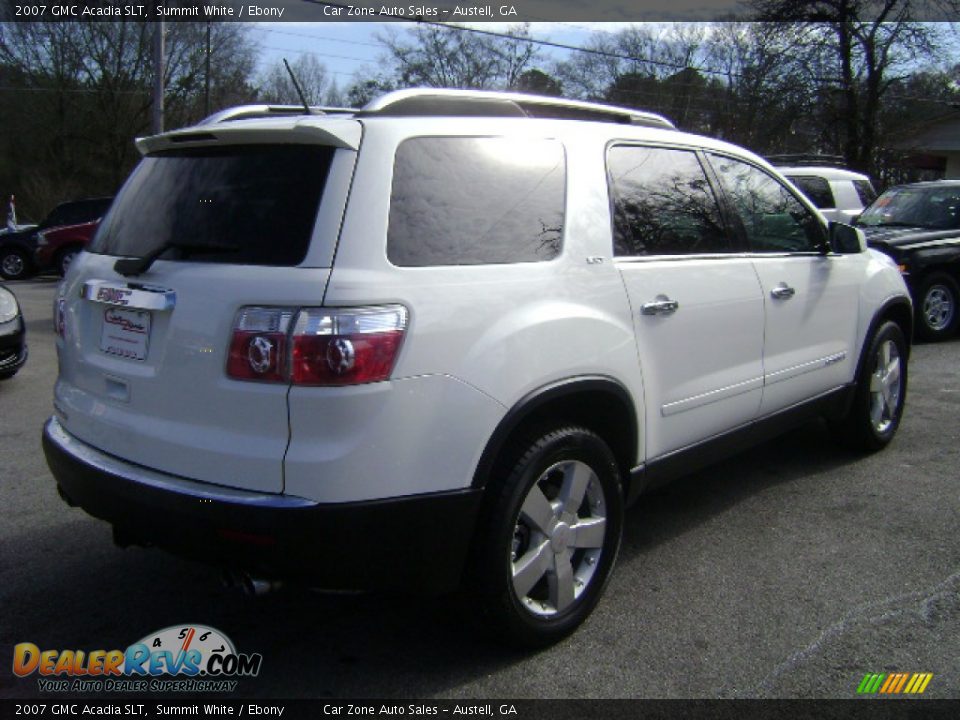2007 GMC Acadia SLT Summit White / Ebony Photo #11