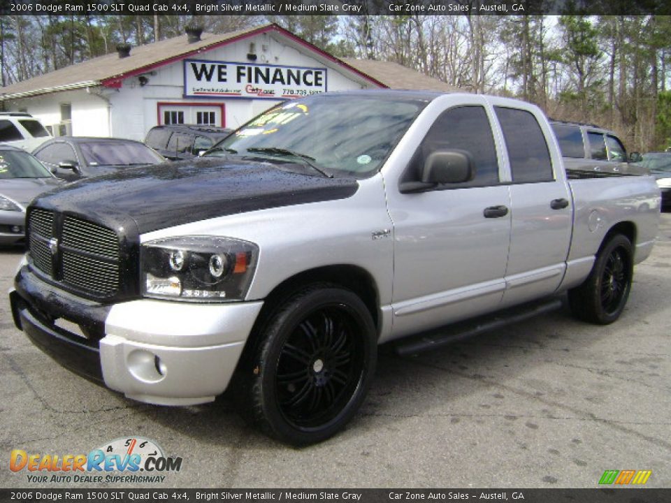 2006 Dodge Ram 1500 SLT Quad Cab 4x4 Bright Silver Metallic / Medium Slate Gray Photo #1