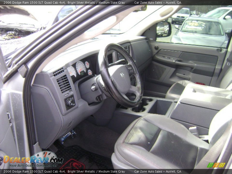 2006 Dodge Ram 1500 SLT Quad Cab 4x4 Bright Silver Metallic / Medium Slate Gray Photo #3