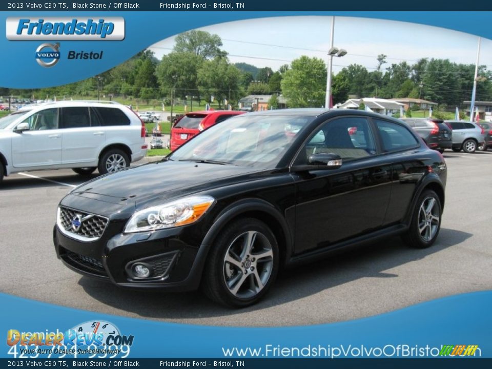 2013 Volvo C30 T5 Black Stone / Off Black Photo #3