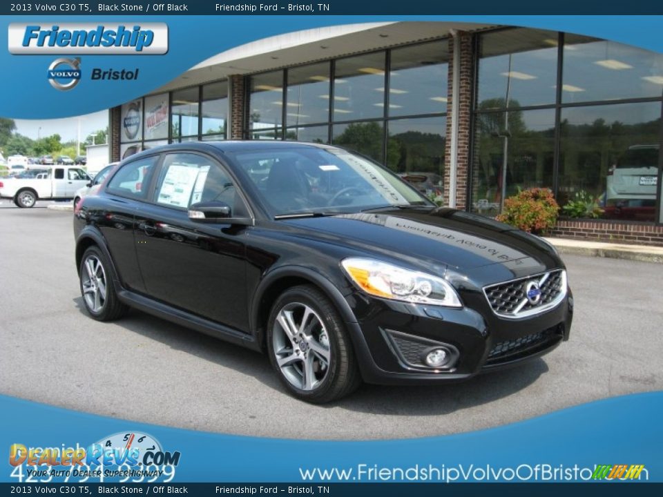 2013 Volvo C30 T5 Black Stone / Off Black Photo #5