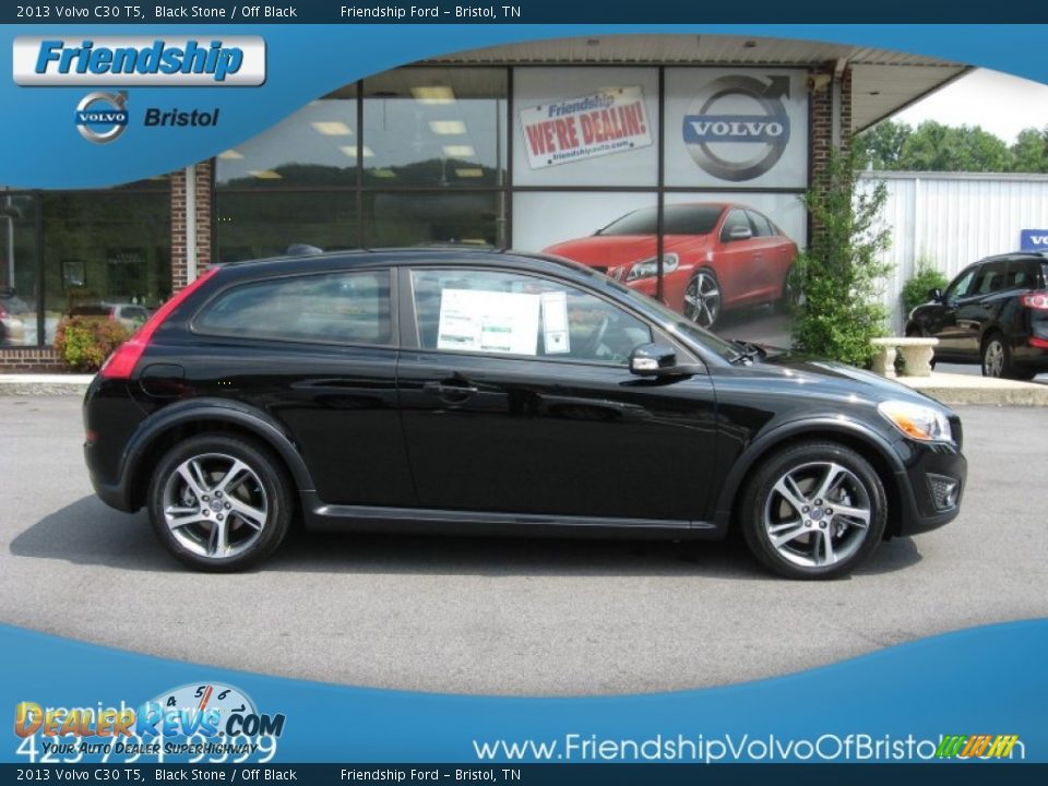 2013 Volvo C30 T5 Black Stone / Off Black Photo #6