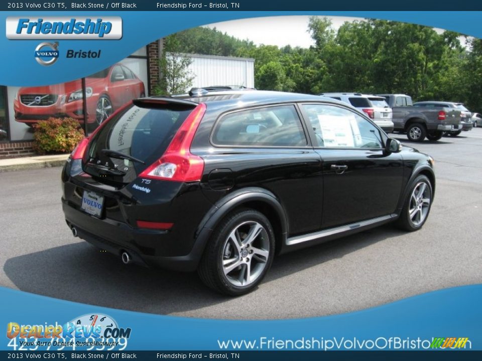 2013 Volvo C30 T5 Black Stone / Off Black Photo #7