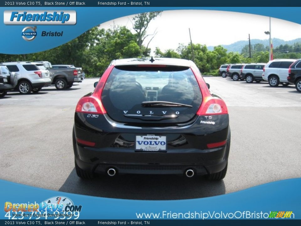 2013 Volvo C30 T5 Black Stone / Off Black Photo #8