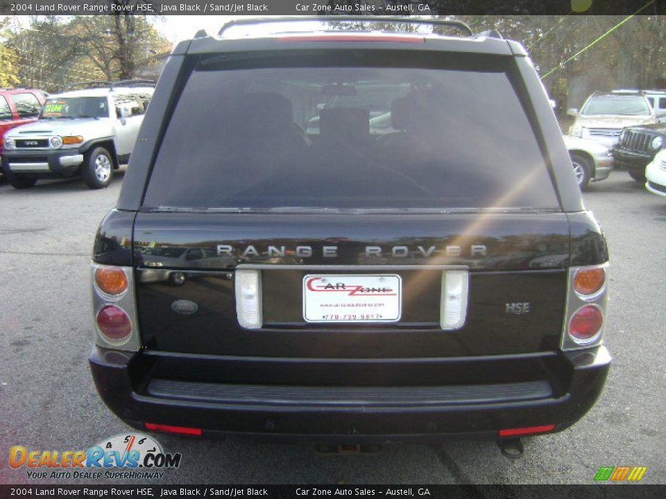 2004 Land Rover Range Rover HSE Java Black / Sand/Jet Black Photo #6