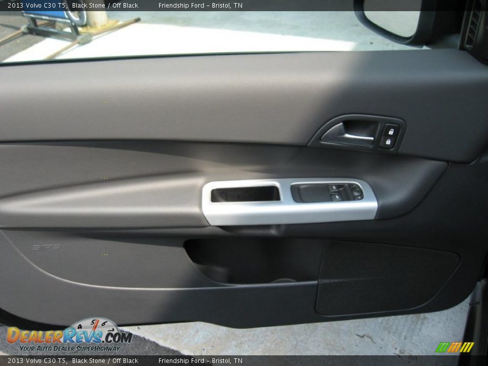 2013 Volvo C30 T5 Black Stone / Off Black Photo #16