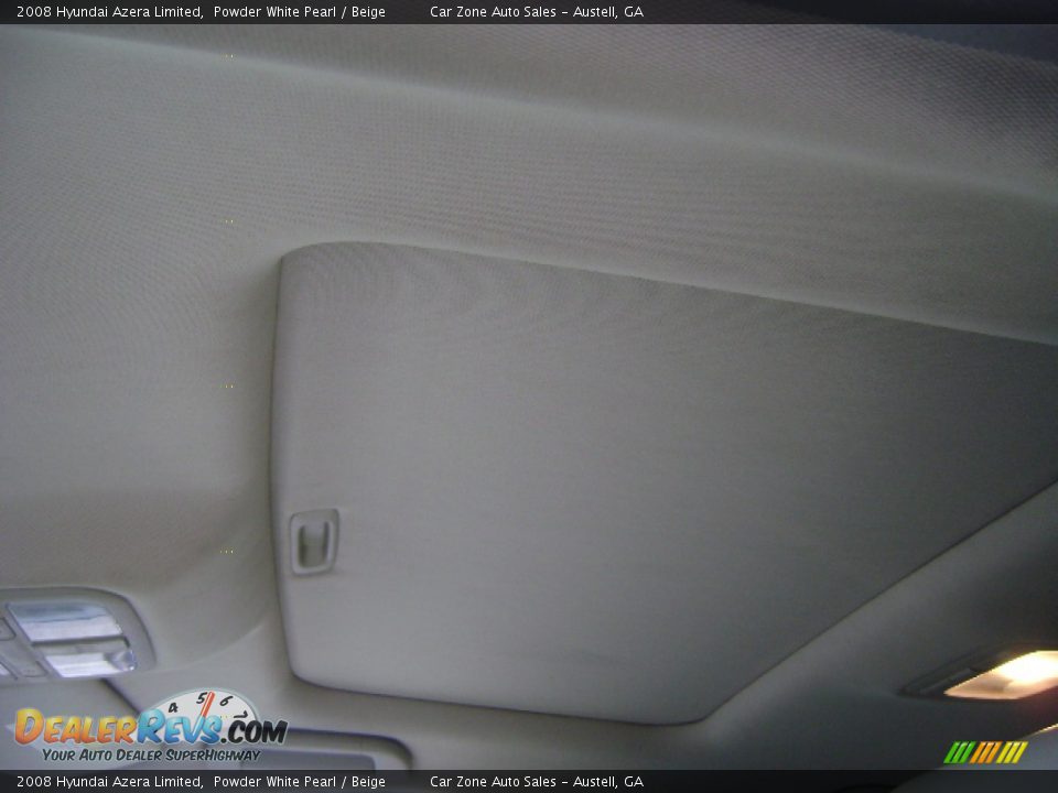2008 Hyundai Azera Limited Powder White Pearl / Beige Photo #5