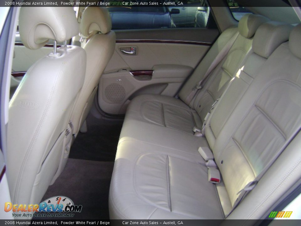 2008 Hyundai Azera Limited Powder White Pearl / Beige Photo #6