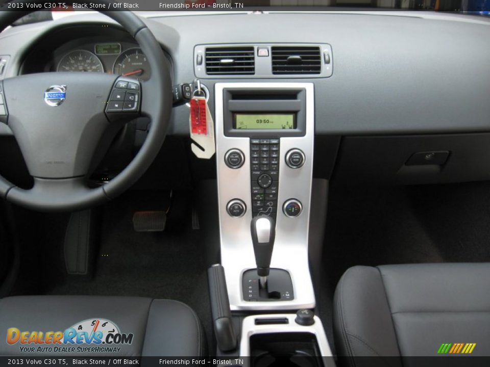 2013 Volvo C30 T5 Black Stone / Off Black Photo #23