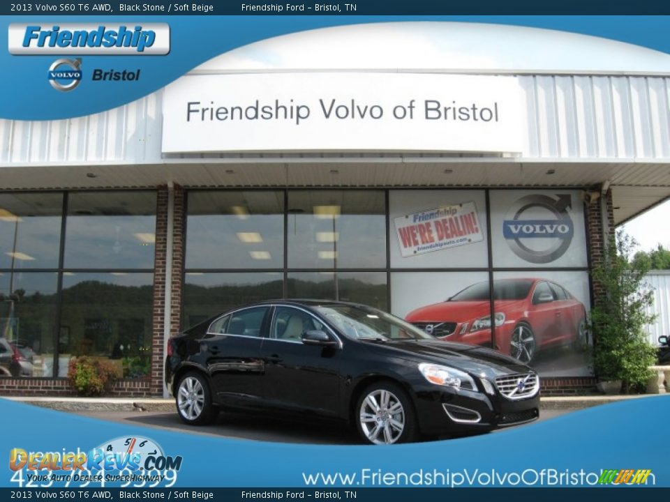 2013 Volvo S60 T6 AWD Black Stone / Soft Beige Photo #1