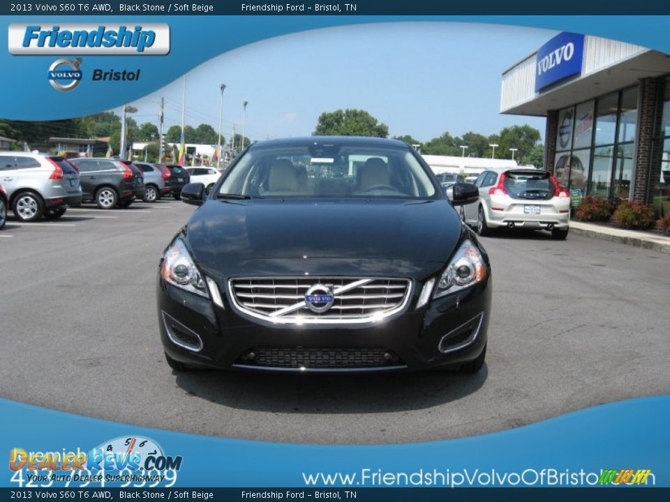 2013 Volvo S60 T6 AWD Black Stone / Soft Beige Photo #4