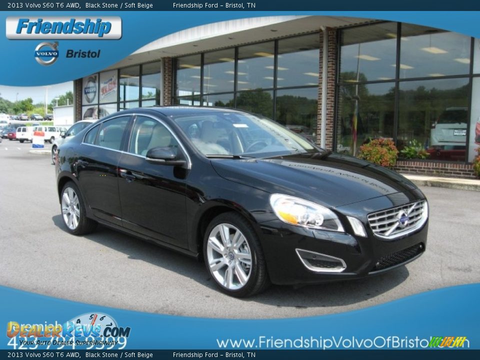 2013 Volvo S60 T6 AWD Black Stone / Soft Beige Photo #5