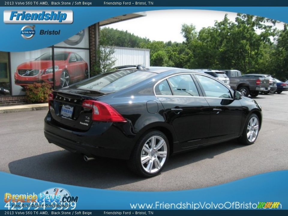2013 Volvo S60 T6 AWD Black Stone / Soft Beige Photo #7