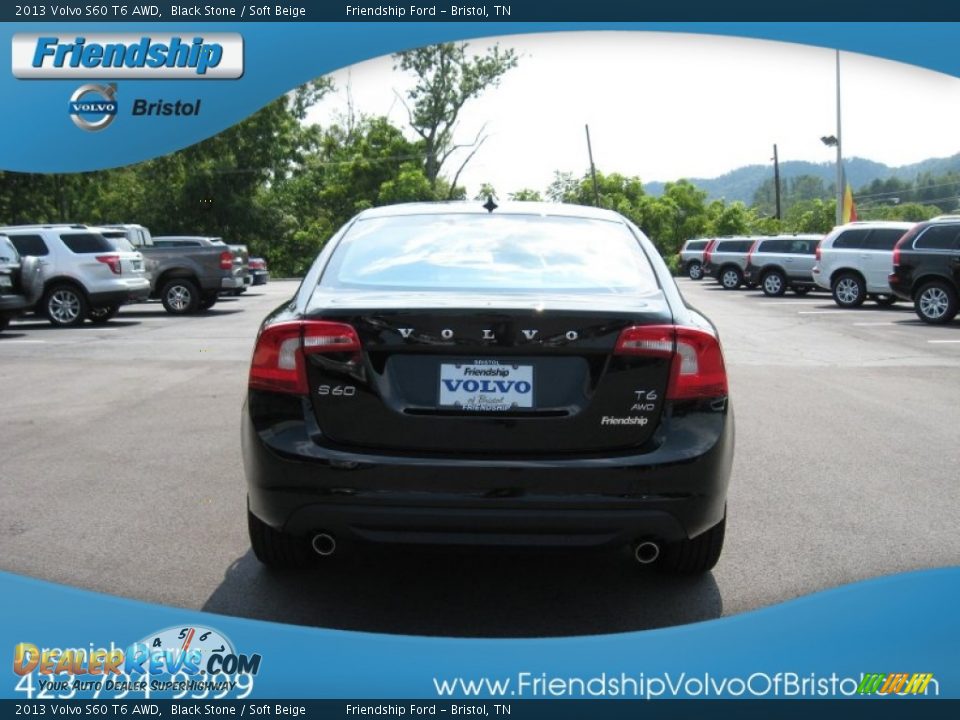 2013 Volvo S60 T6 AWD Black Stone / Soft Beige Photo #8