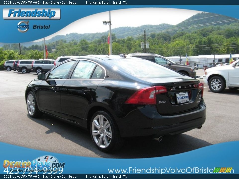 2013 Volvo S60 T6 AWD Black Stone / Soft Beige Photo #9