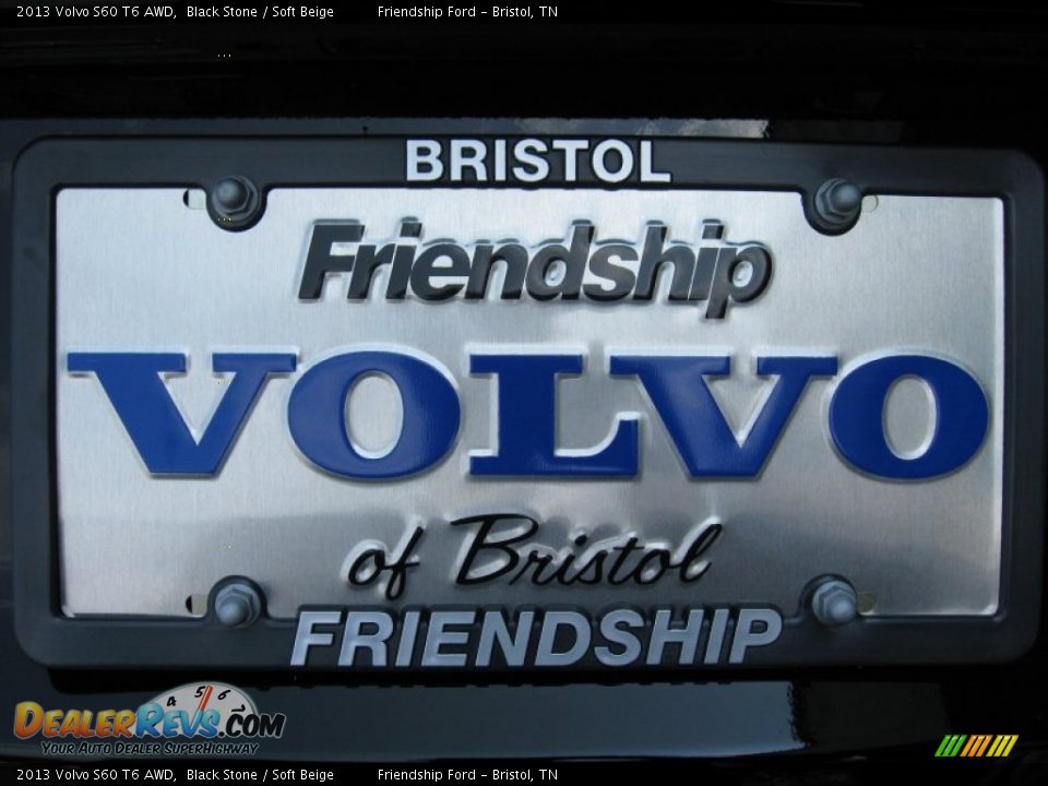 2013 Volvo S60 T6 AWD Black Stone / Soft Beige Photo #13