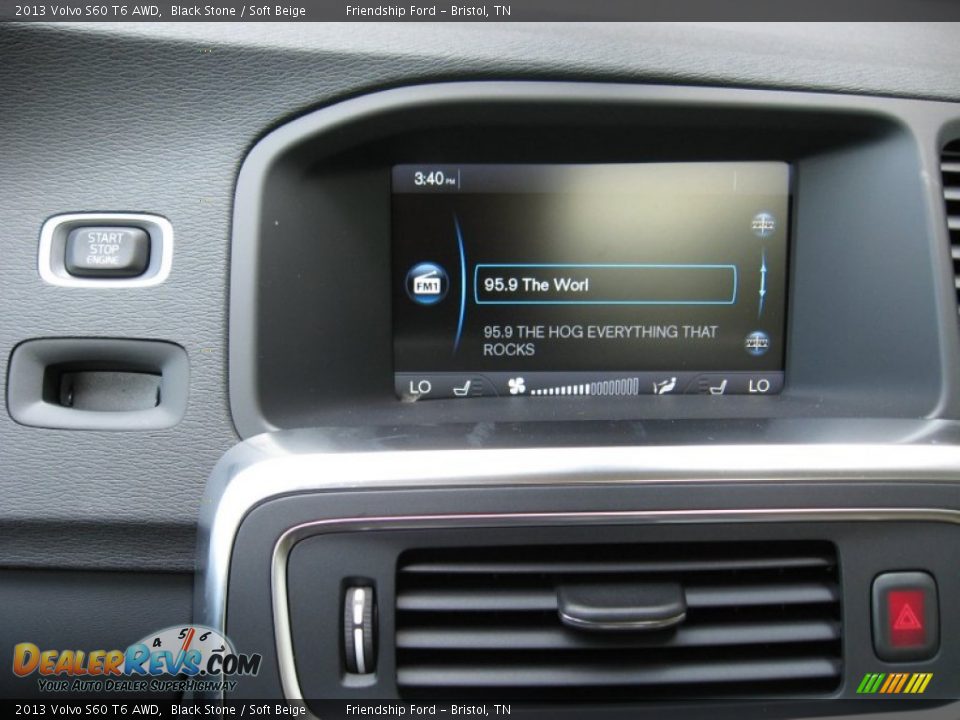 2013 Volvo S60 T6 AWD Black Stone / Soft Beige Photo #25